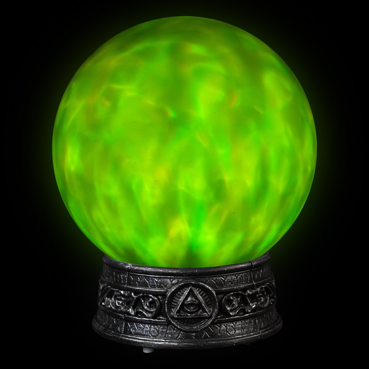 Northlight LED Lighted Color Changing Crystal Ball with Sound Halloween Decoration - 8"